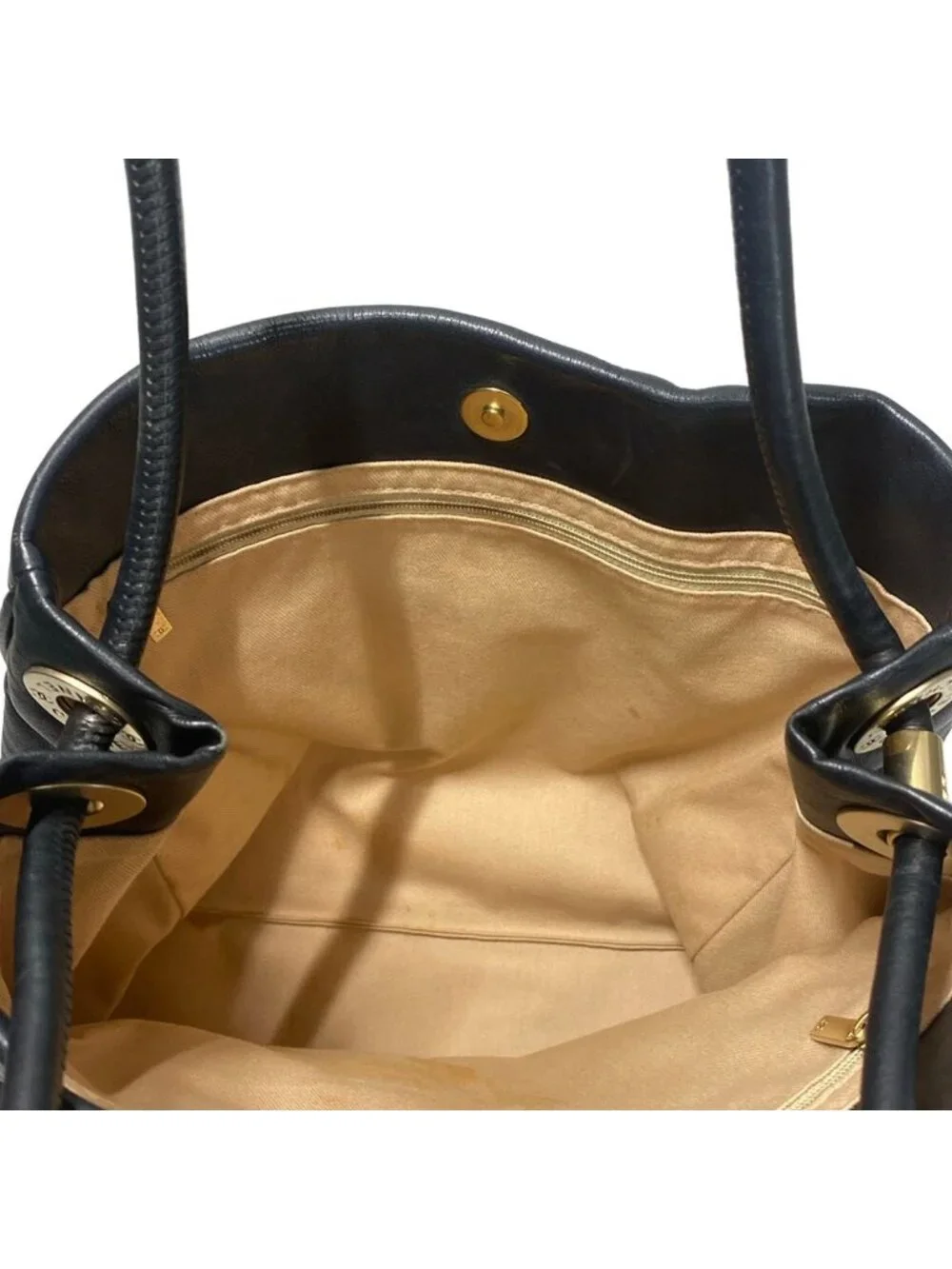 Chanel Tote Bag Camellia Black White Leather